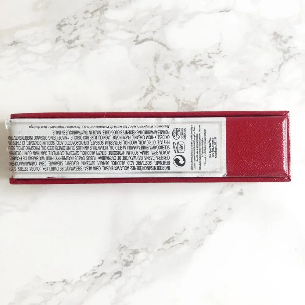 NIB Kjaer Weis Red Iconic Edition Refillable Im-Possible Mascara in Black